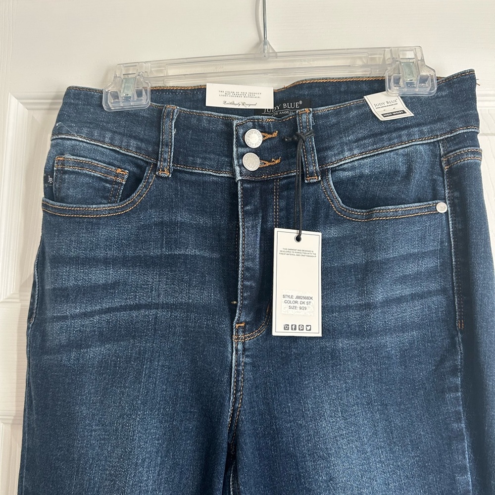 Madison High Rise Vintage Frayed Hem Bootcut Jeans 9/29 - Picture 2 of 5